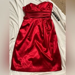 Red Formal above knee Dress S (5)